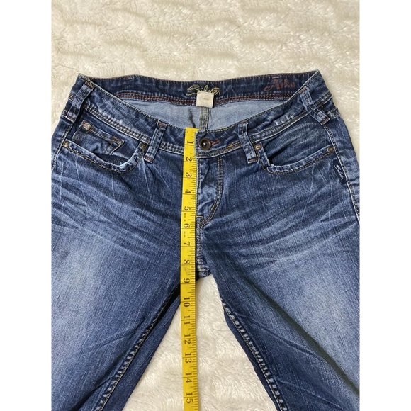 Silver Aiko Bootcut Stretch Medium Wash Jeans Women’s Size 30x33 (30x30 Msrd) - Picture 7 of 11